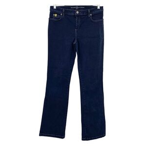 Second Yoga Jeans Dark Wash Bootcut 5 Pocket Stretchy